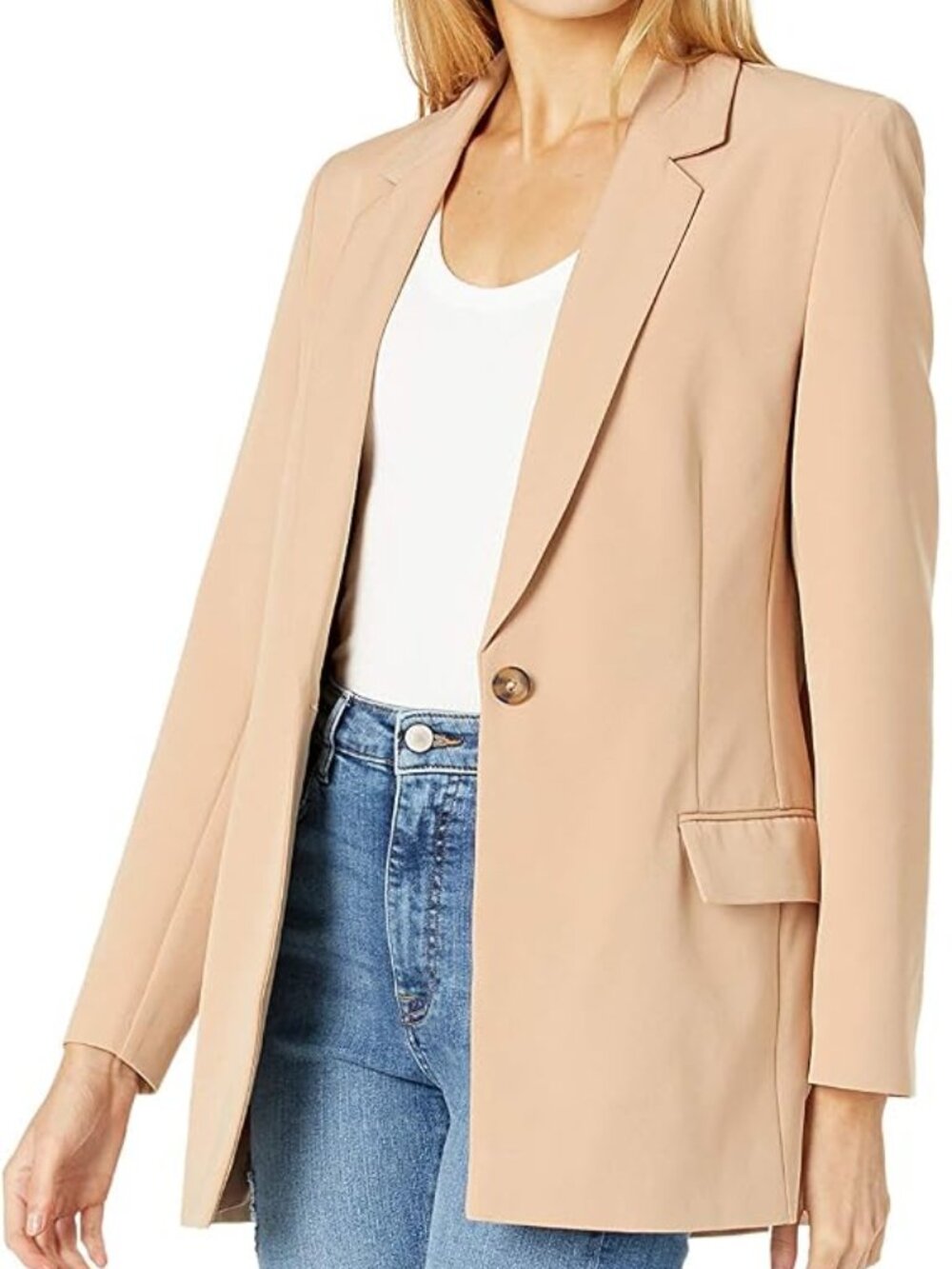 NWT The Drop Long Blake Blazer Praline XL - Picture 5 of 7